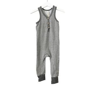 Childhoods Charcoal Stripe Terry Tank Romper 18-24M